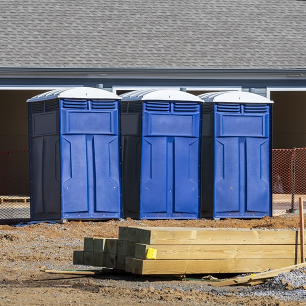 is there a specific order in which to place multiple porta potties in Cornwall Vermont